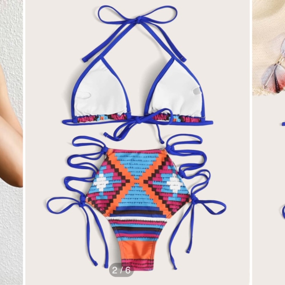 Aztec Print Bikini - Picture 2 of 4